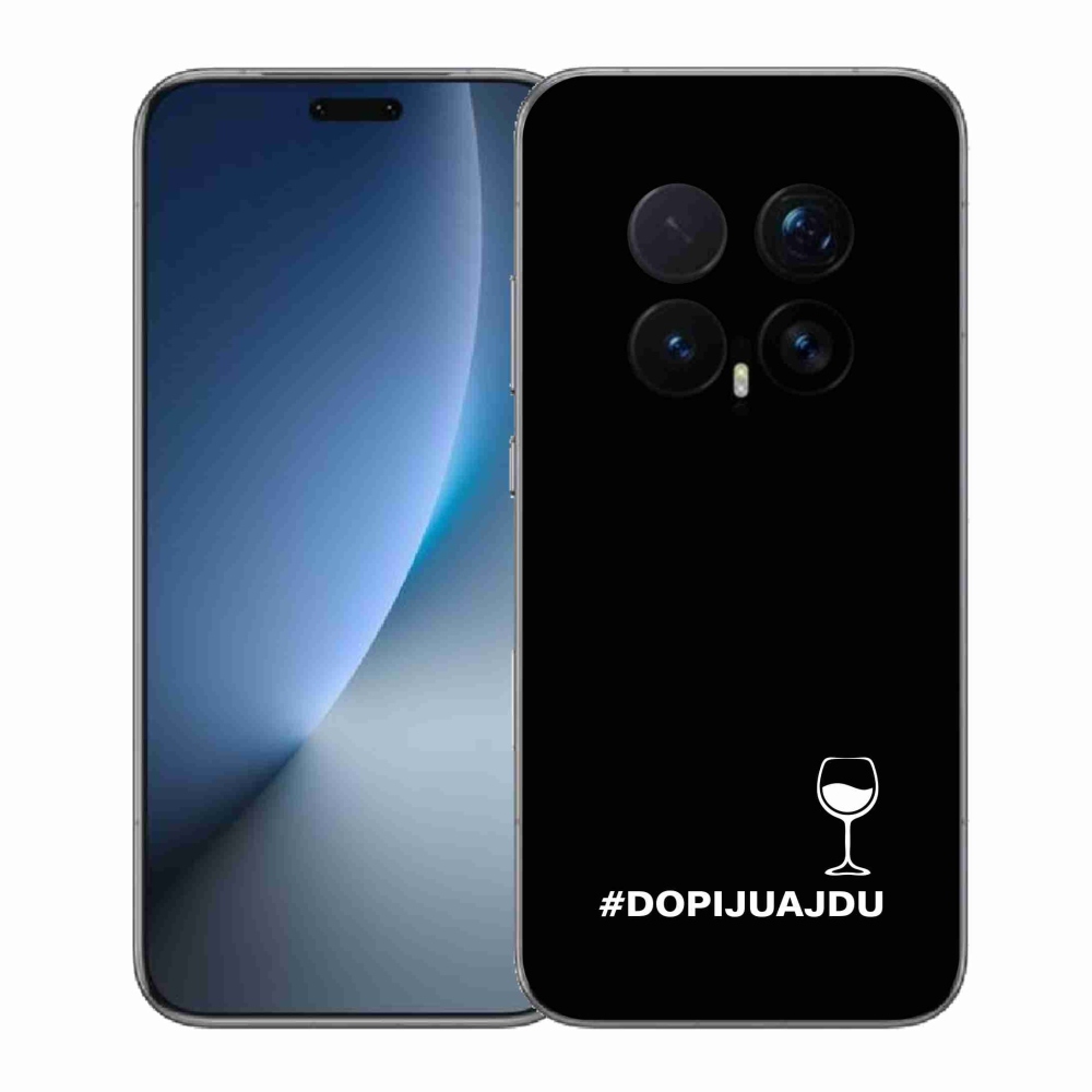 Gelový kryt mmCase na Honor Magic 8 Pro - vinný motiv černé pozadí