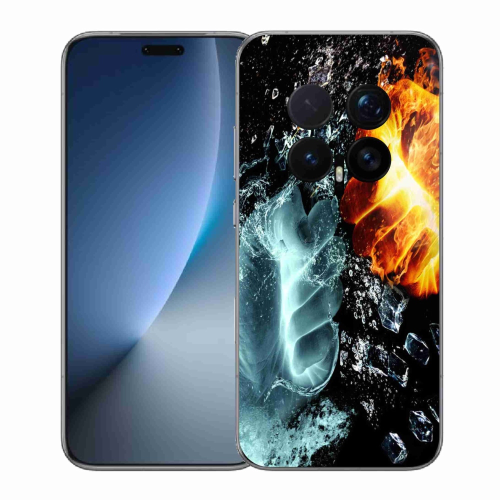 Gelový kryt mmCase na Honor Magic 8 Pro - voda a oheň