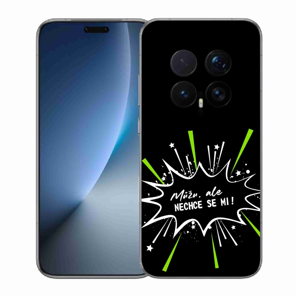 Gelový kryt mmCase na Honor Magic 8 Pro - vtipný text 11 černé pozadí