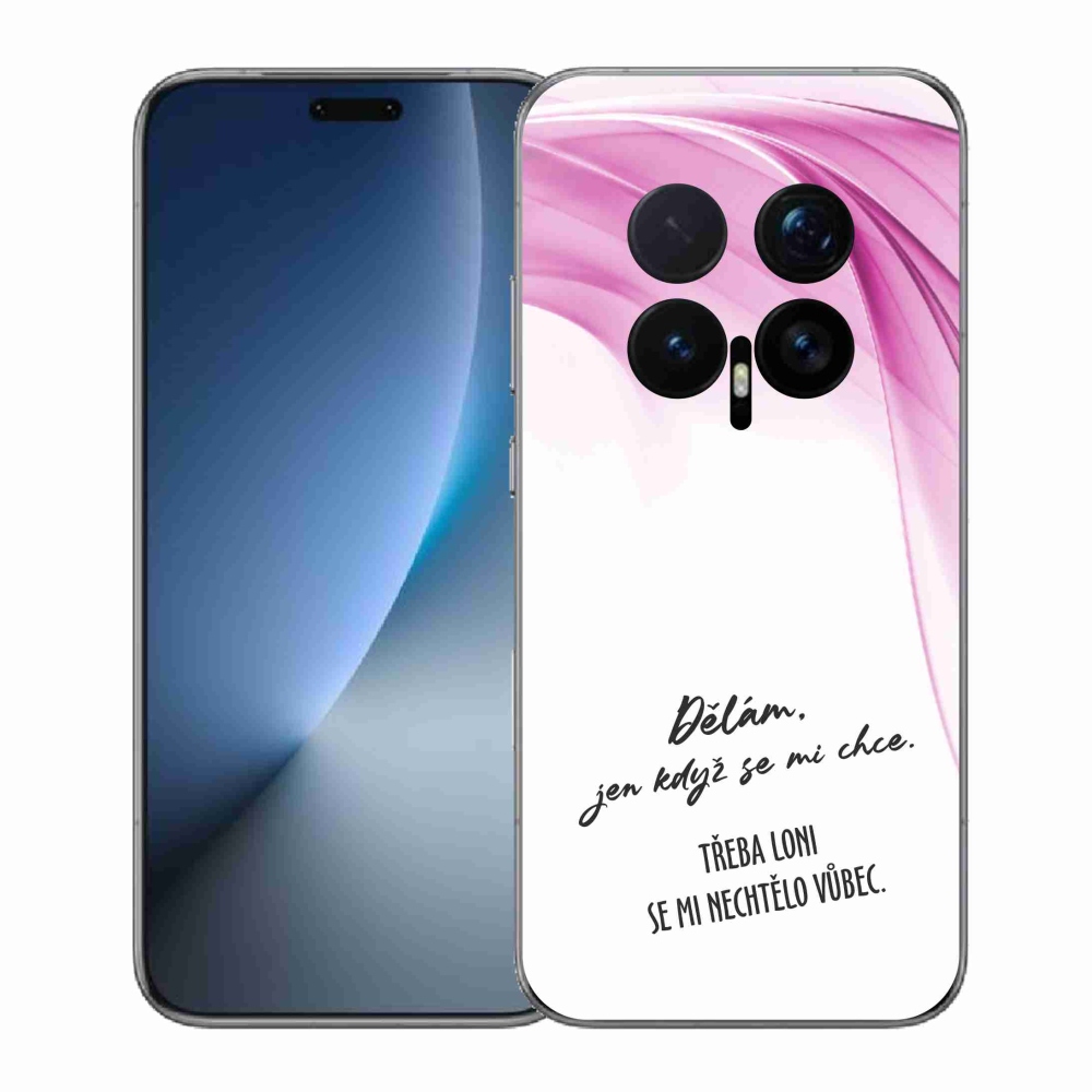 Gelový kryt mmCase na Honor Magic 8 Pro - vtipný text 12 bílé pozadí