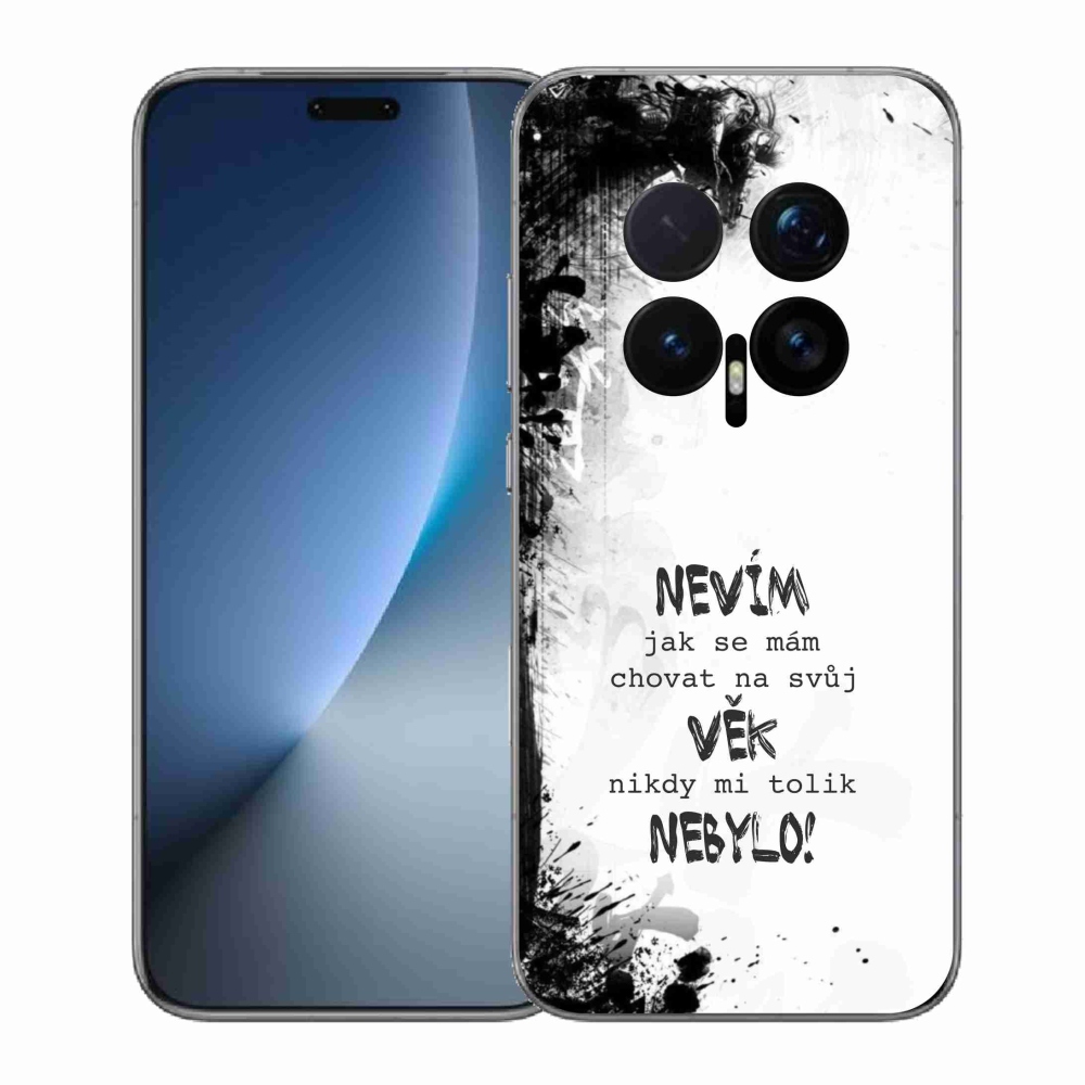 Gelový kryt mmCase na Honor Magic 8 Pro - vtipný text 14 bílé pozadí