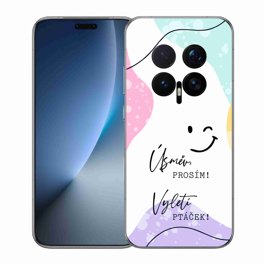 Gelový kryt mmCase na Honor Magic 8 Pro - vtipný text 4 bílé pozadí