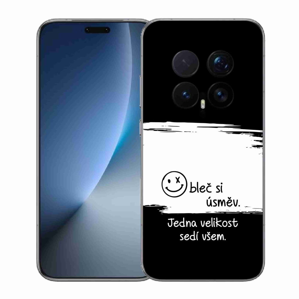 Gelový kryt mmCase na Honor Magic 8 Pro - vtipný text 8 bíločerné pozadí