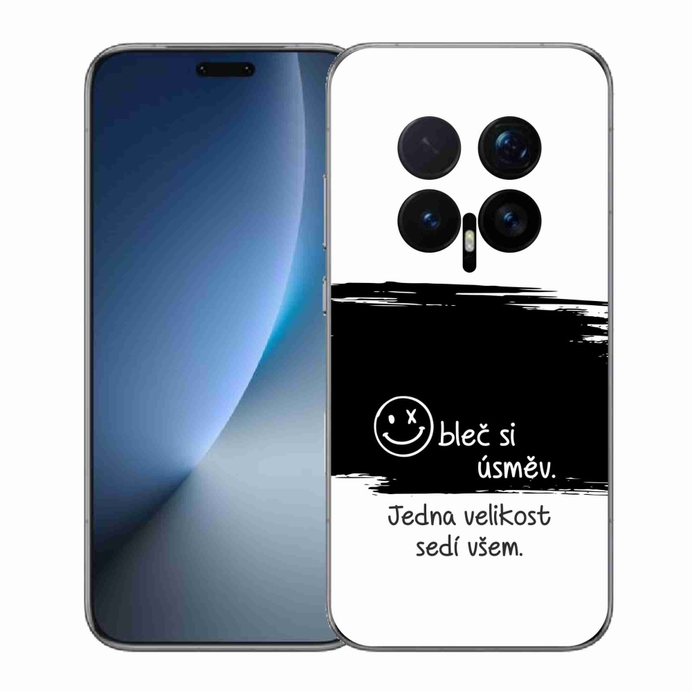 Gelový kryt mmCase na Honor Magic 8 Pro - vtipný text 8 černobílé pozadí