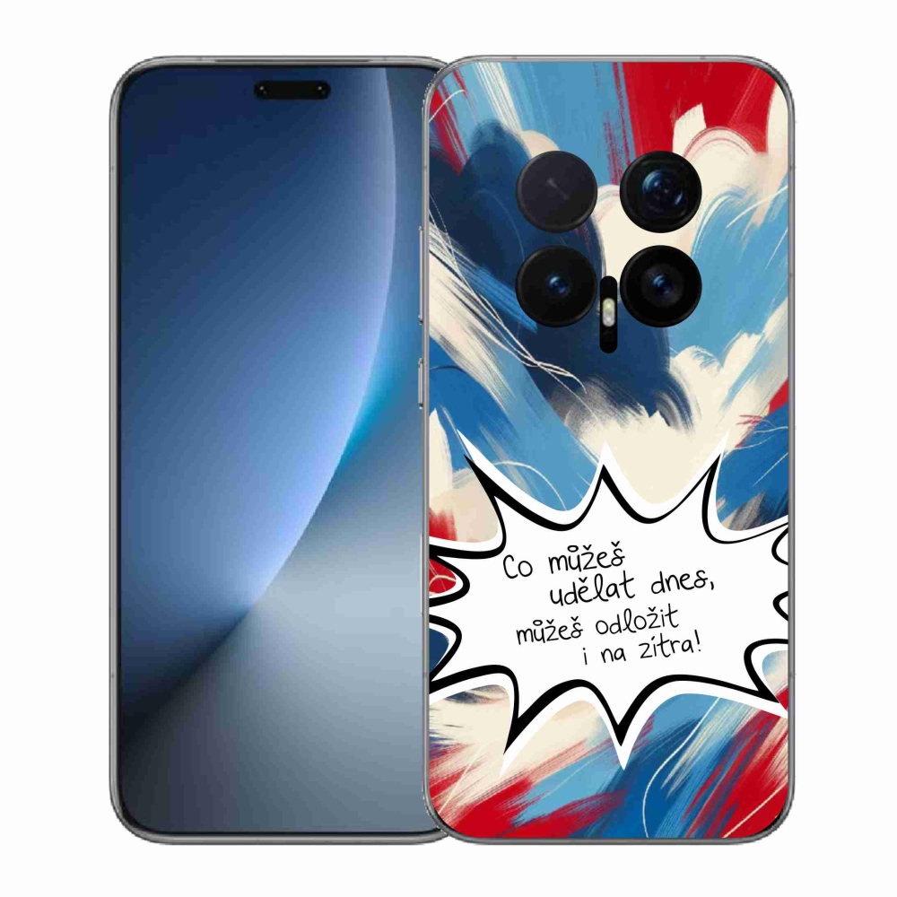 Gelový kryt mmCase na Honor Magic 8 Pro - vtipný text 9 bílé pozadí