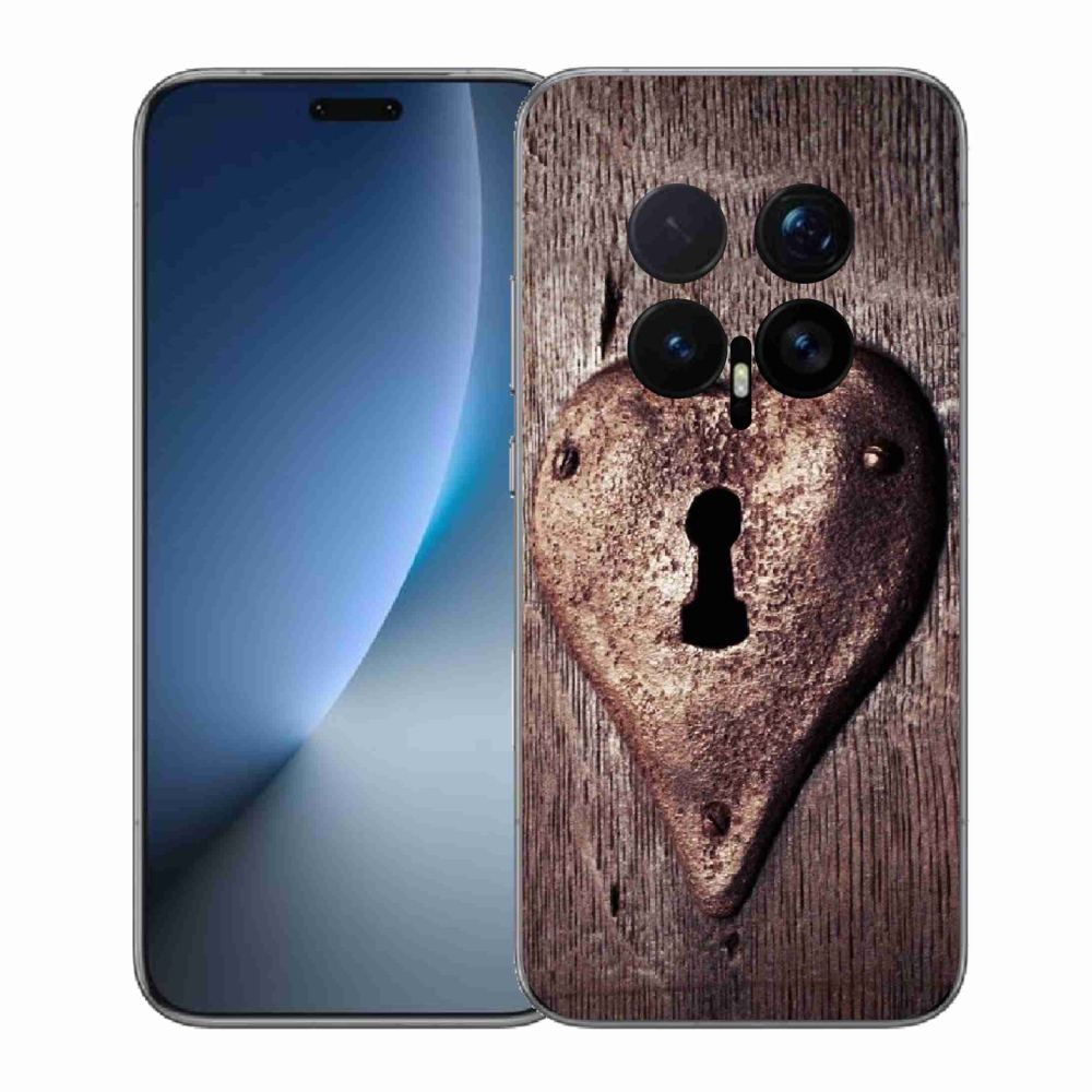 Gelový kryt mmCase na Honor Magic 8 Pro - zámek ve tvaru srdce