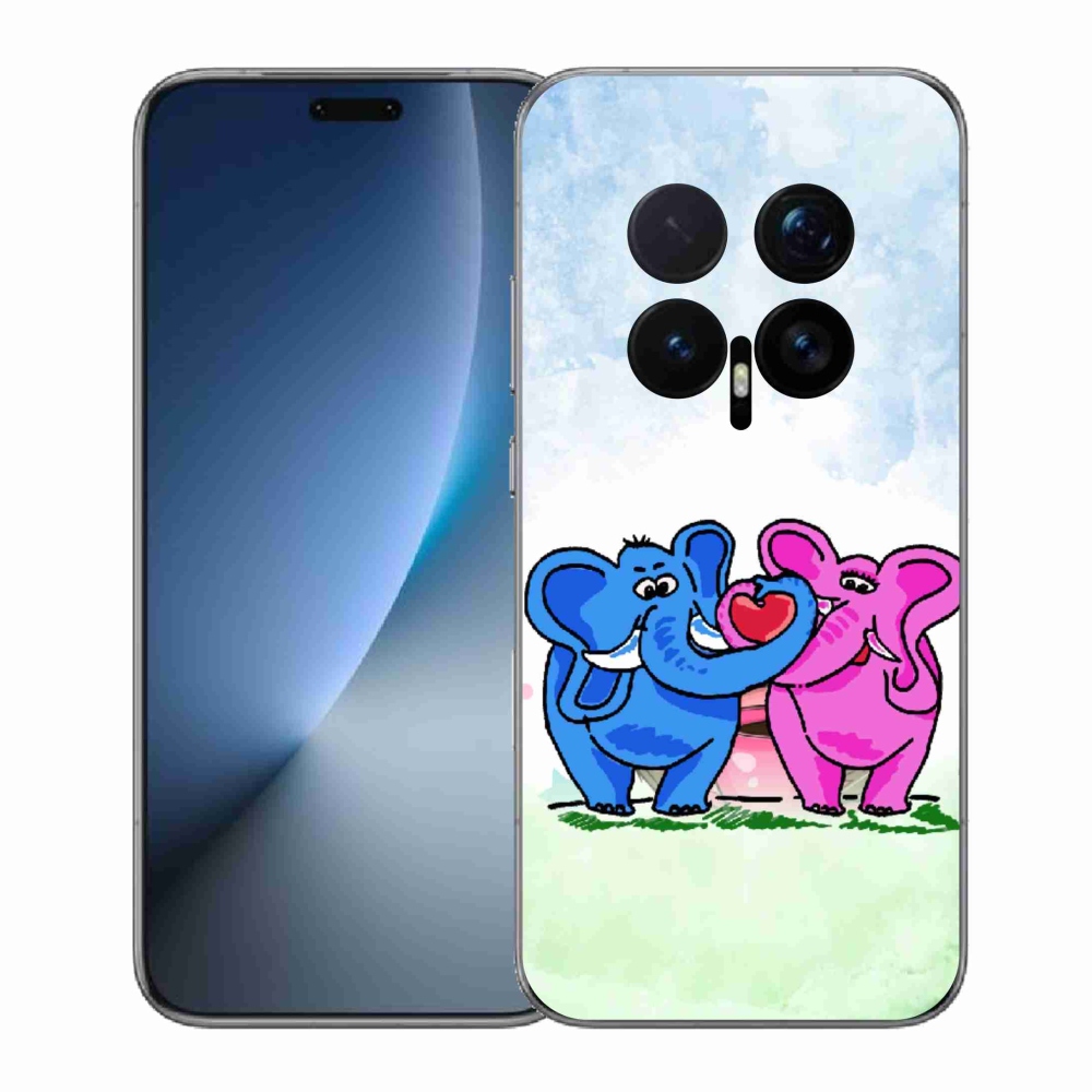 Gelový kryt mmCase na Honor Magic 8 Pro - zamilovaní sloni