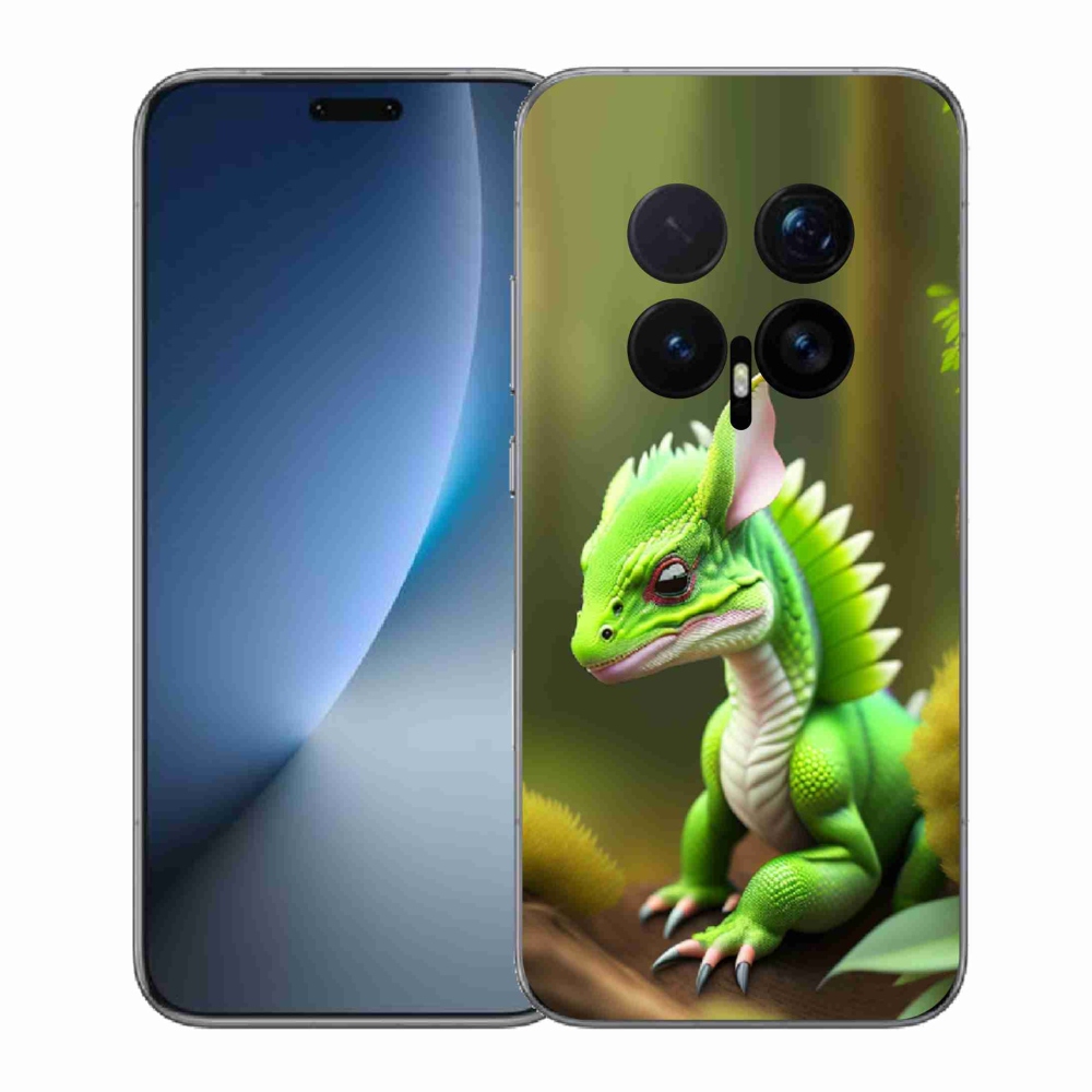 Gelový kryt mmCase na Honor Magic 8 Pro - zelený dráček
