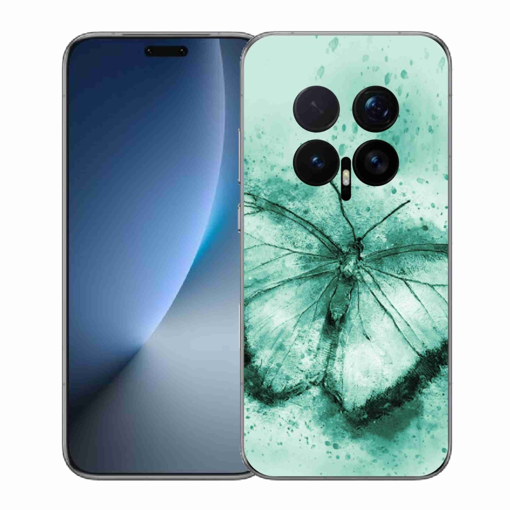 Gelový kryt mmCase na Honor Magic 8 Pro - zelený motýl