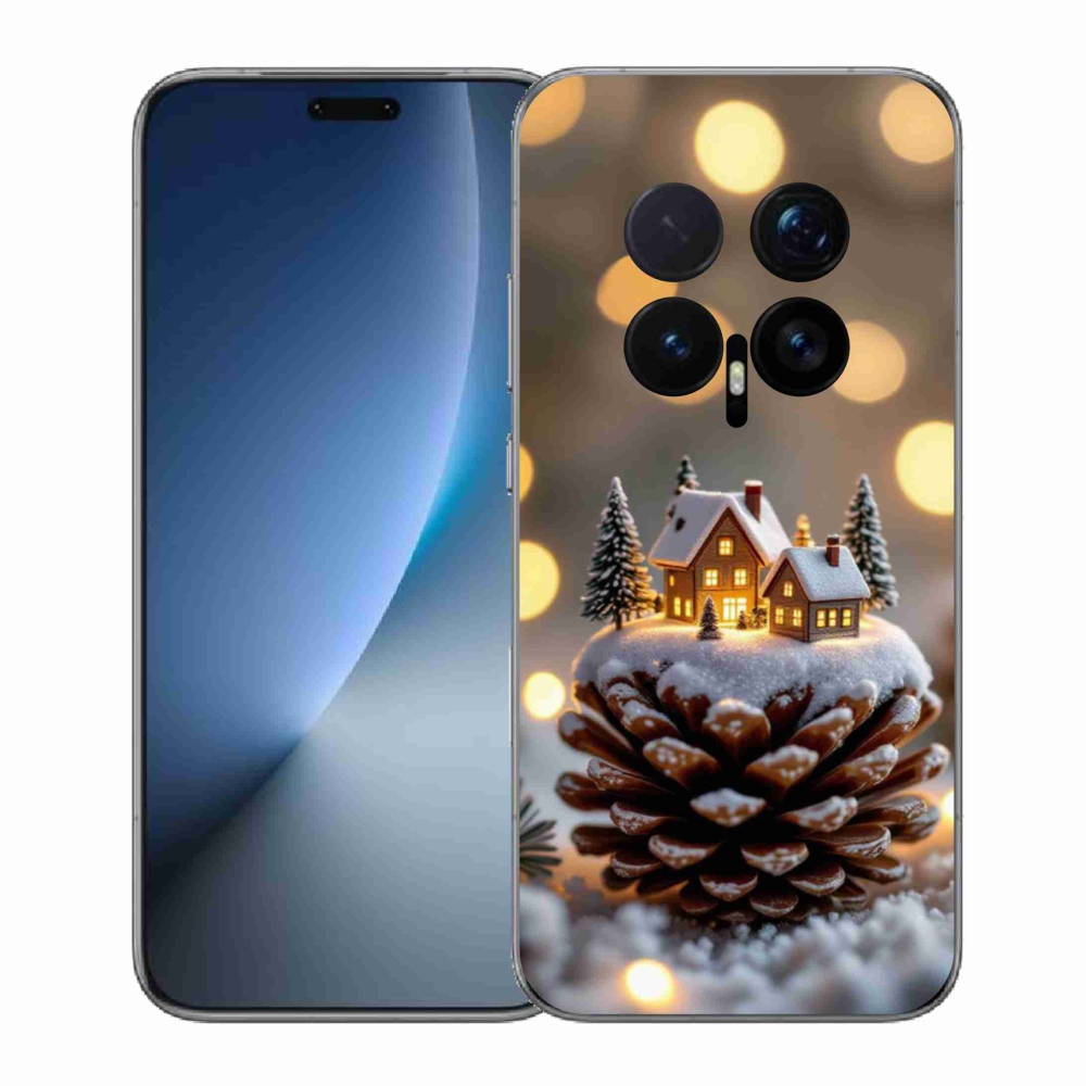 Gelový kryt mmCase na Honor Magic 8 Pro - zimní vesnička