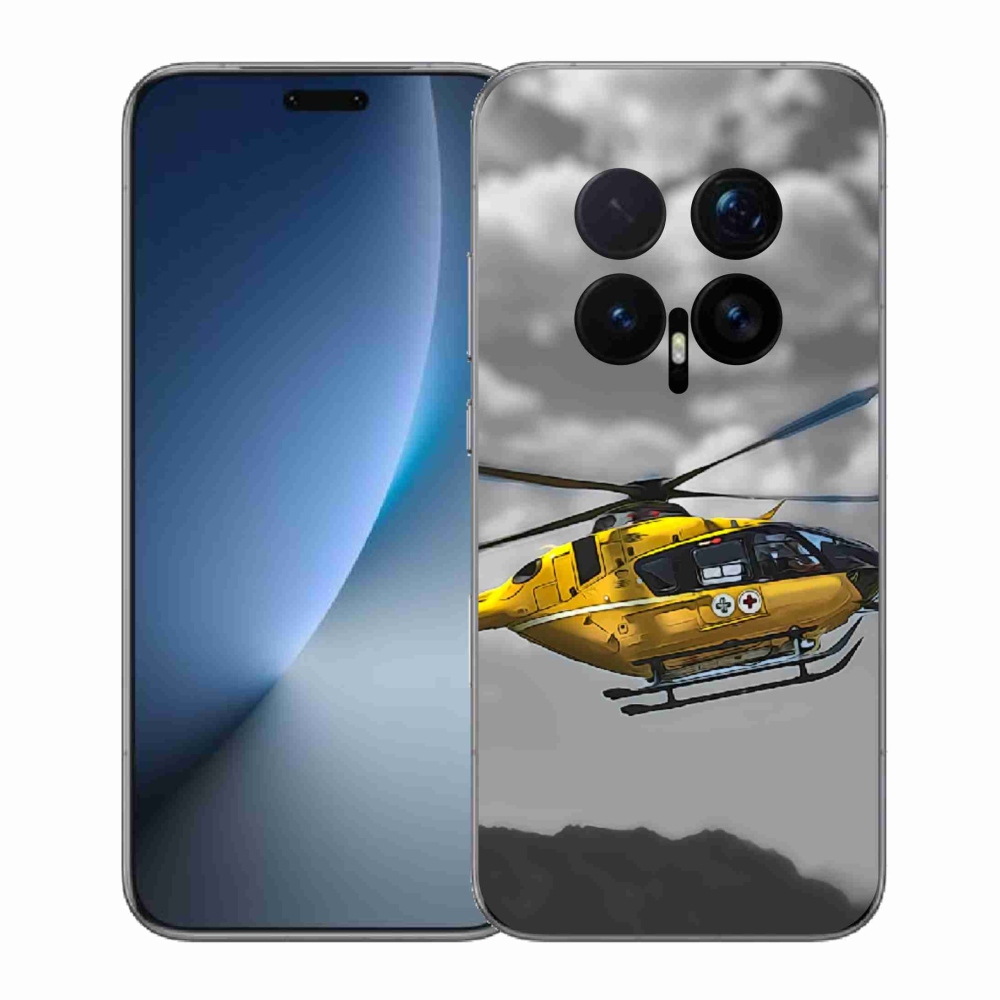 Gelový kryt mmCase na Honor Magic 8 Pro - žlutá helikoptéra