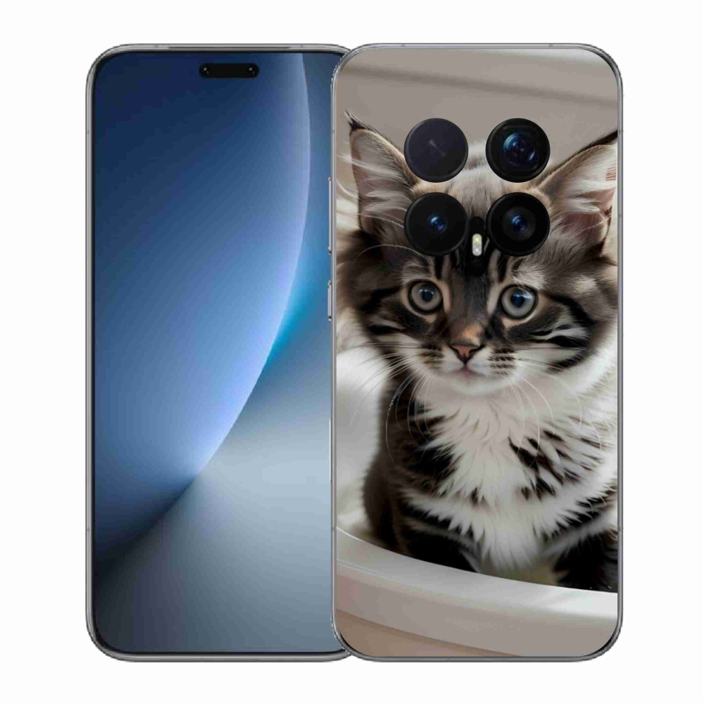 Gelový kryt mmCase na Honor Magic 8 Pro - zvědavé kotě