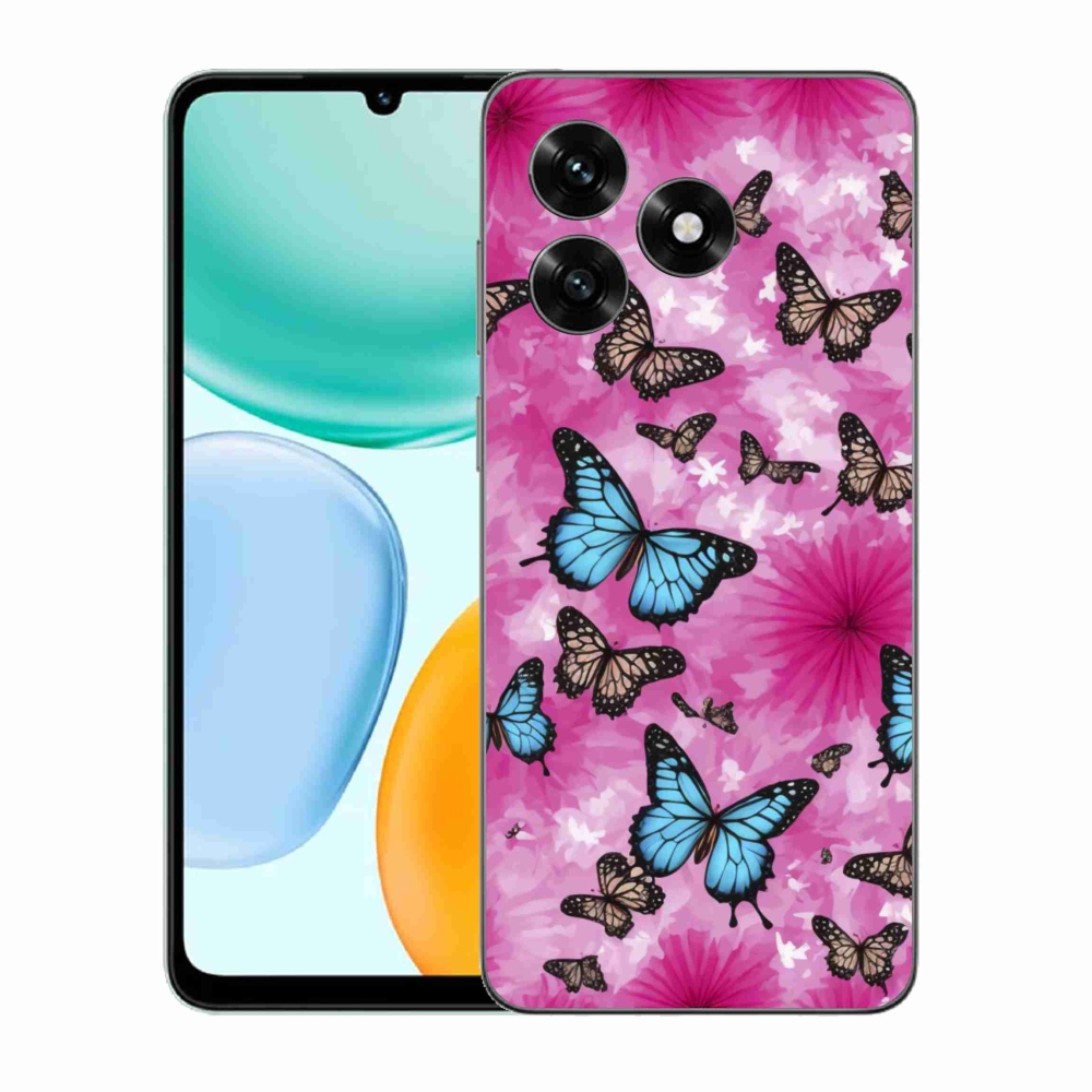 Gelový kryt mmCase na Honor X5c Plus - motýlí zahrada