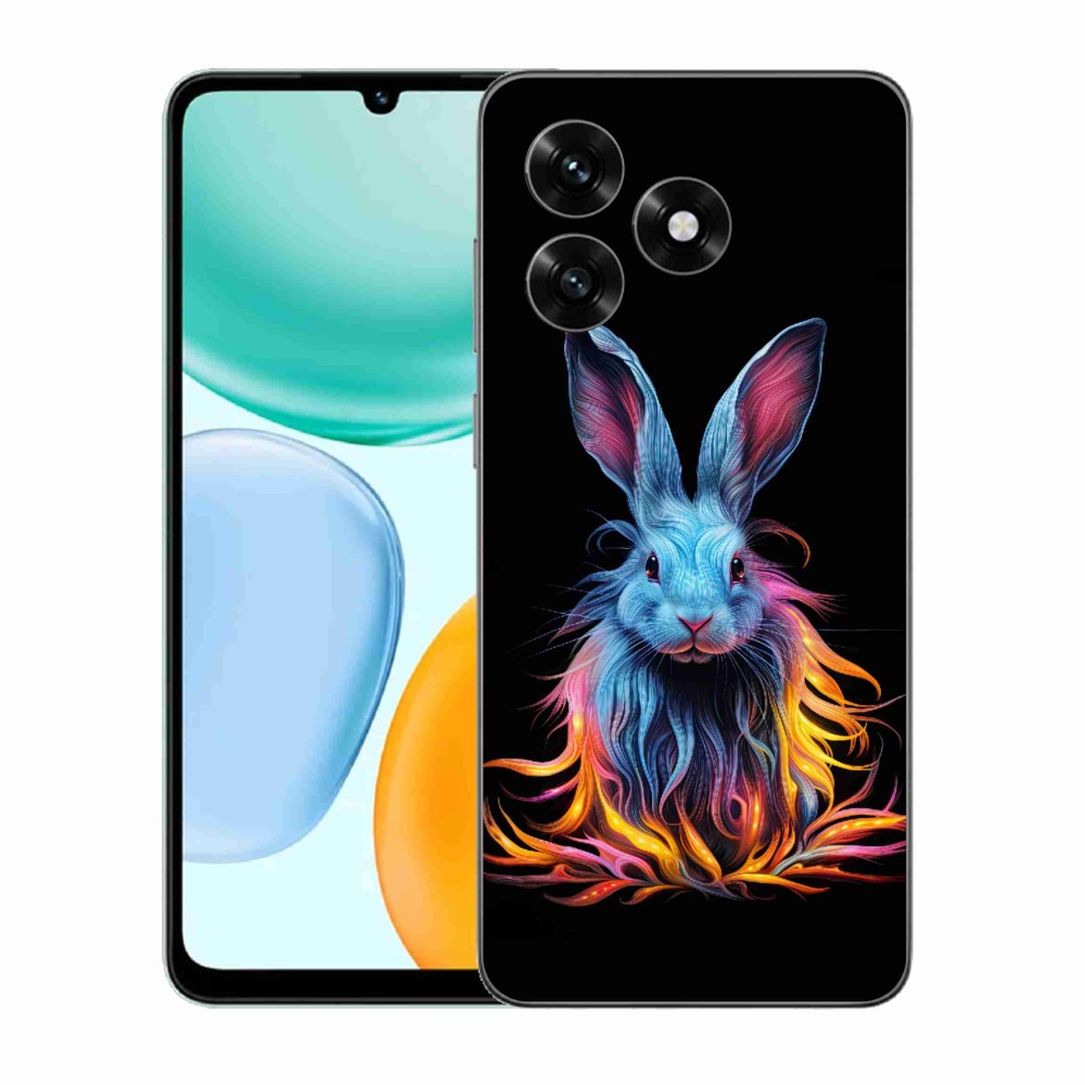 Gelový kryt mmCase na Honor X5c Plus - abstraktní zajíc