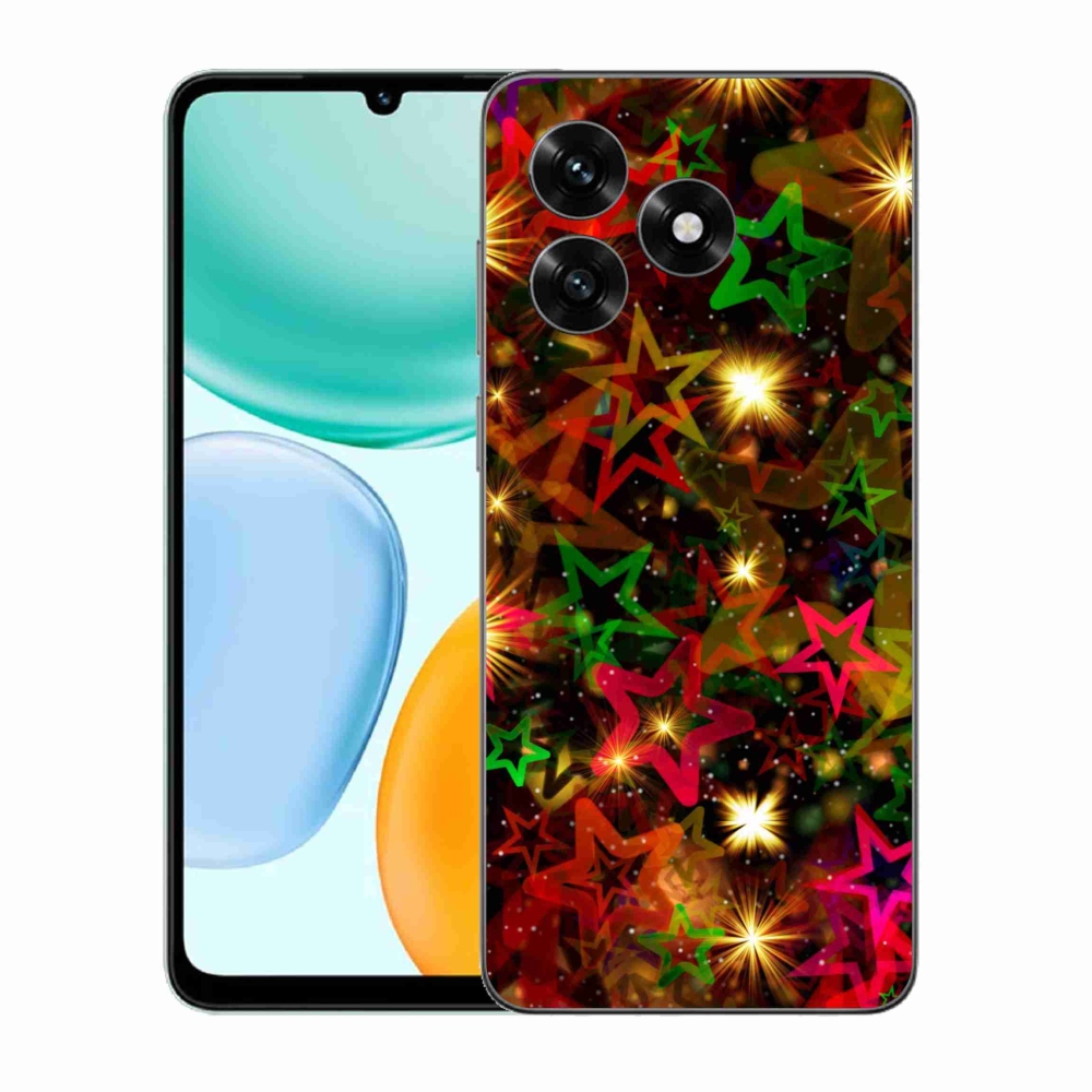 Gelový kryt mmCase na Honor X5c Plus - barevné hvězdičky