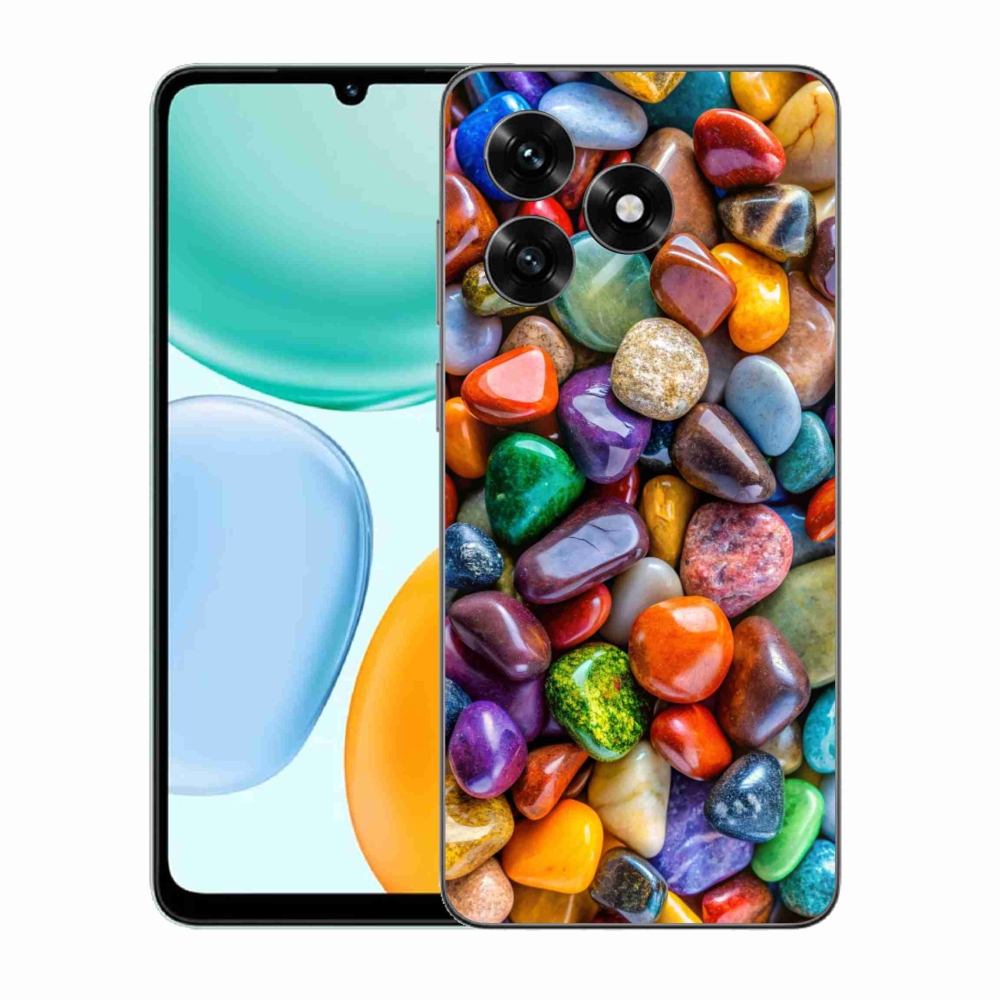 Gelový kryt mmCase na Honor X5c Plus - barevné kamínky