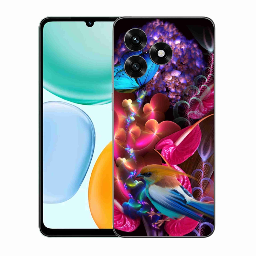 Gelový kryt mmCase na Honor X5c Plus - barevné květiny
