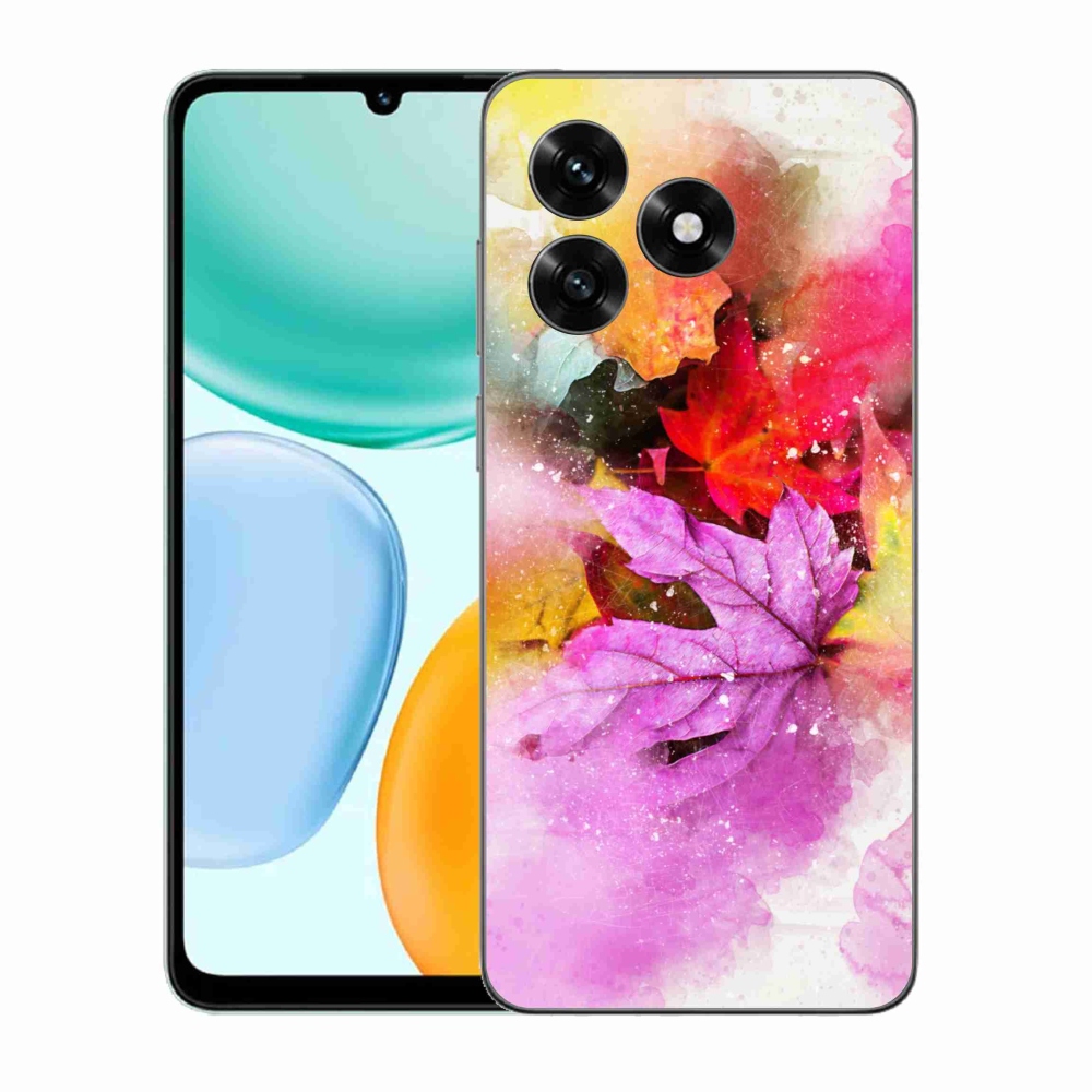 Gelový kryt mmCase na Honor X5c Plus - barevné listy