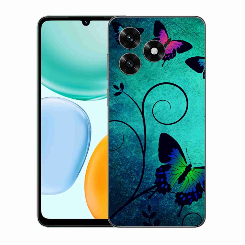 Gelový kryt mmCase na Honor X5c Plus - barevní motýli