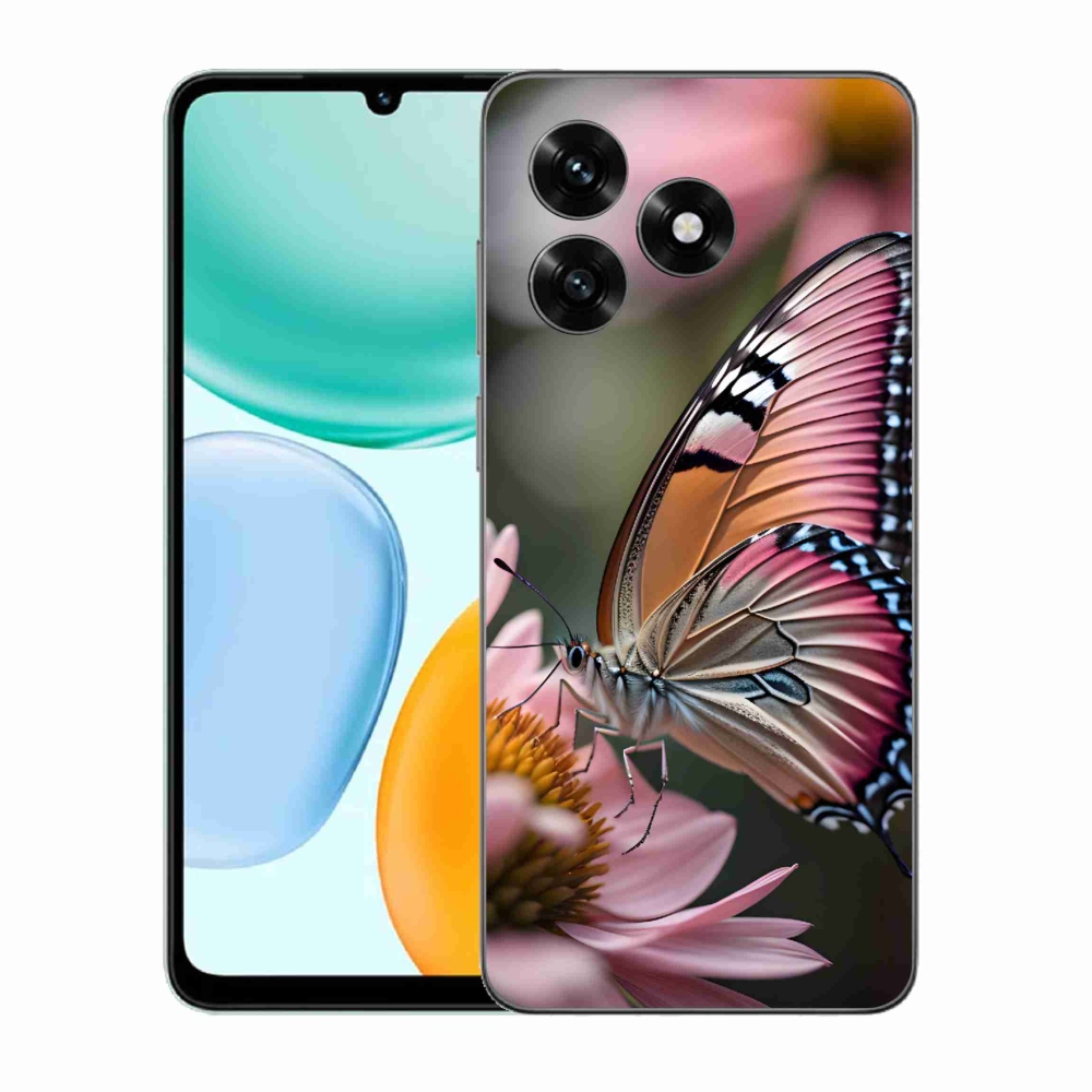 Gelový kryt mmCase na Honor X5c Plus - barevný motýl