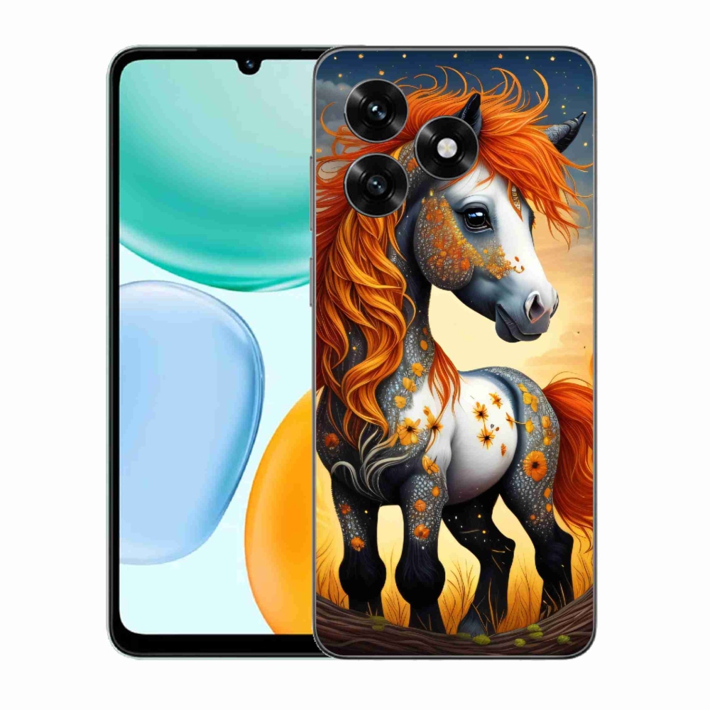 Gelový kryt mmCase na Honor X5c Plus - barevný poník