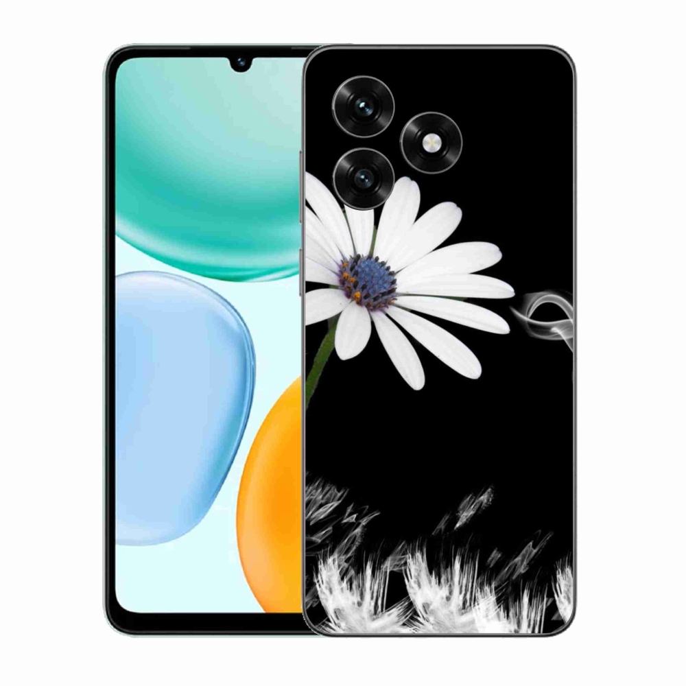 Gelový kryt mmCase na Honor X5c Plus - bílá květina