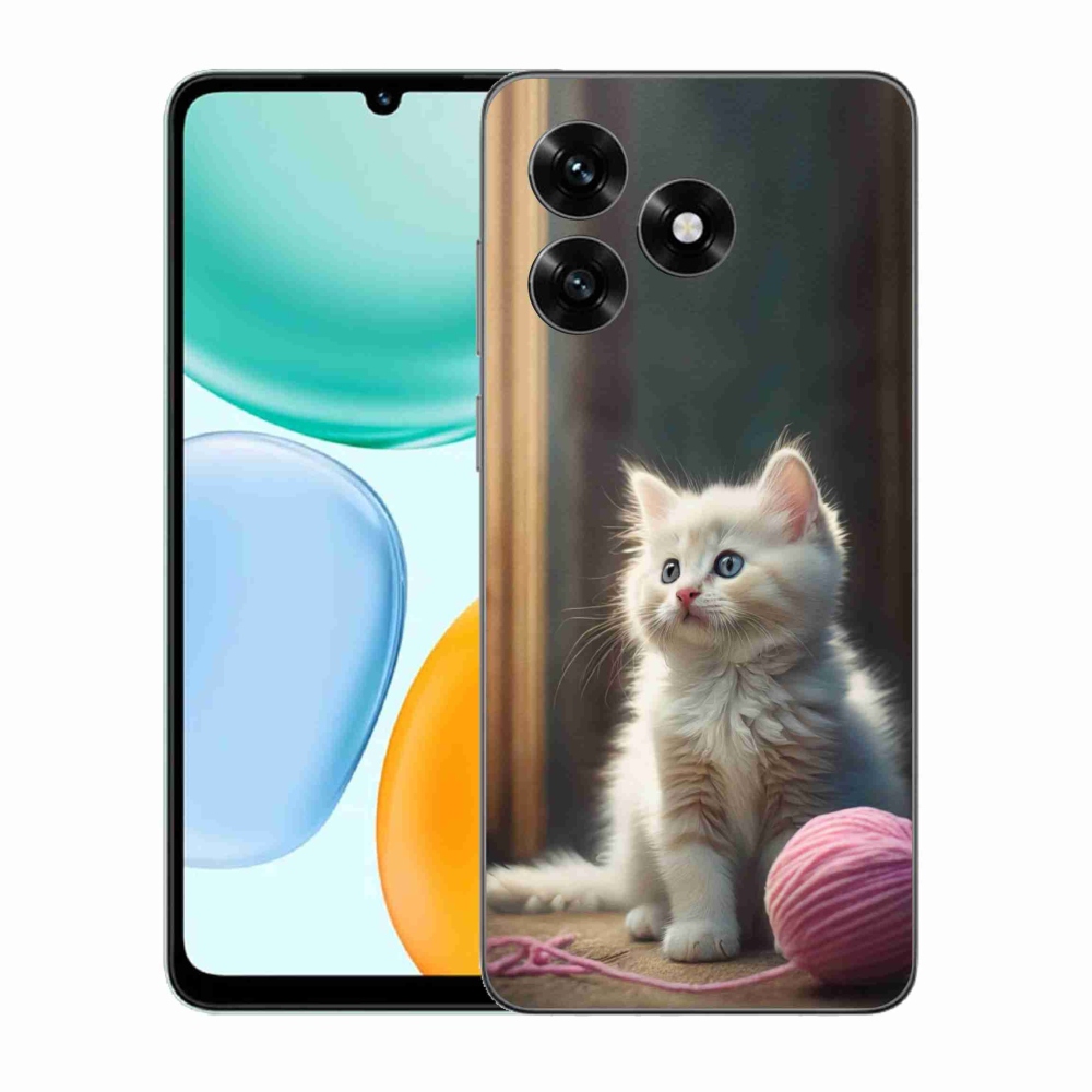 Gelový kryt mmCase na Honor X5c Plus - bílé kotě 2