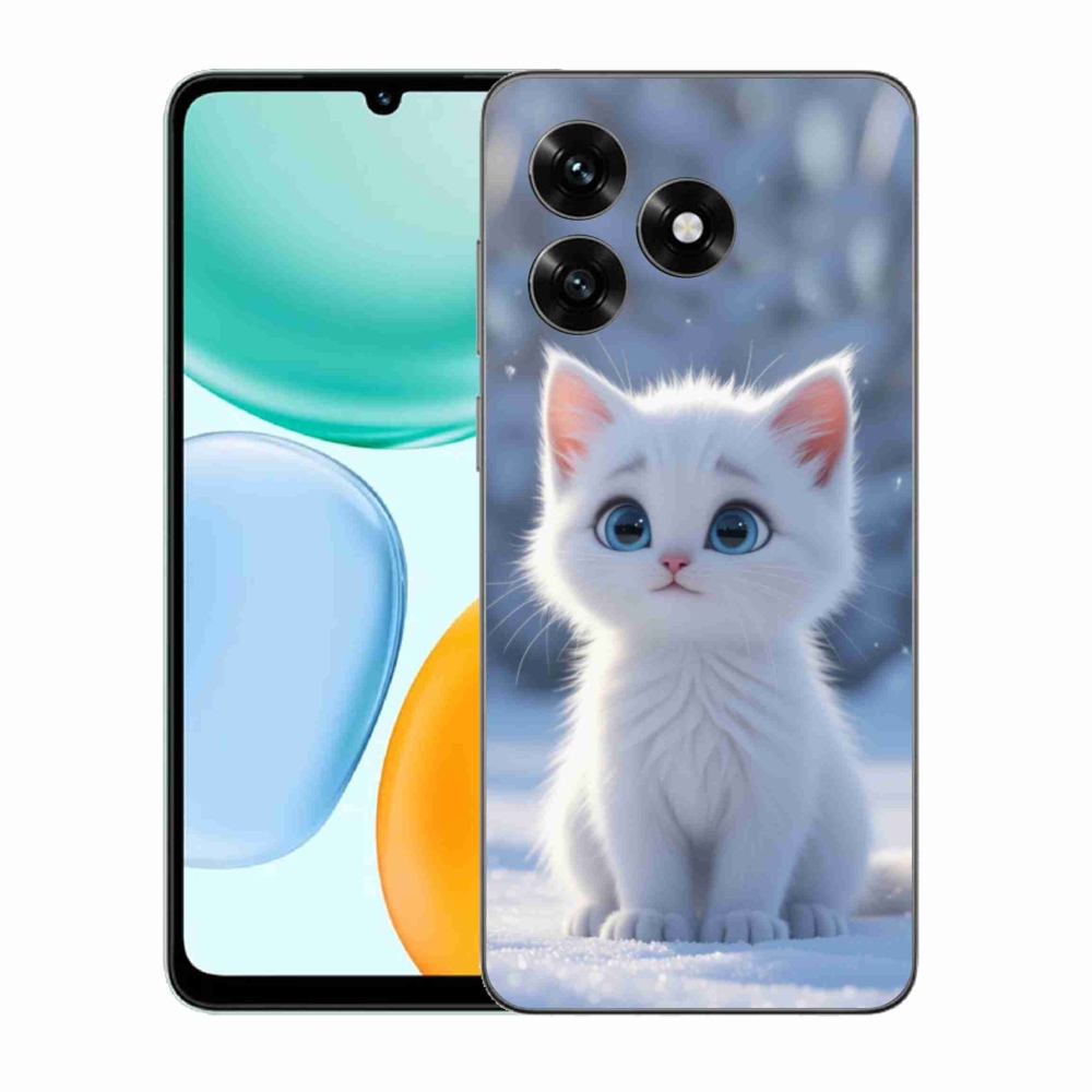 Gelový kryt mmCase na Honor X5c Plus - bílé kotě 3
