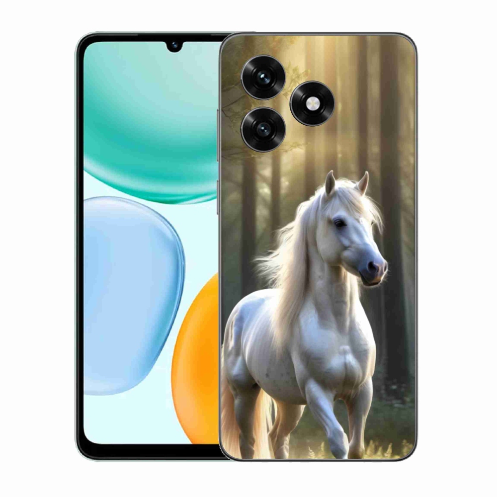 Gelový kryt mmCase na Honor X5c Plus - bílý kůň 3