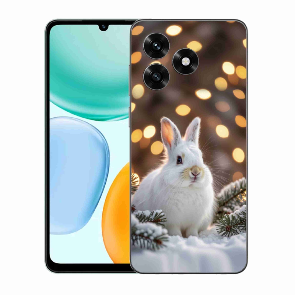 Gelový kryt mmCase na Honor X5c Plus - bílý zajíc