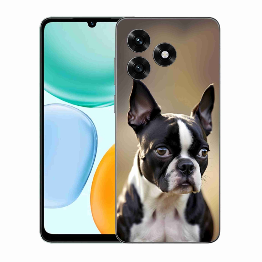 Gelový kryt mmCase na Honor X5c Plus - bostonský teriér