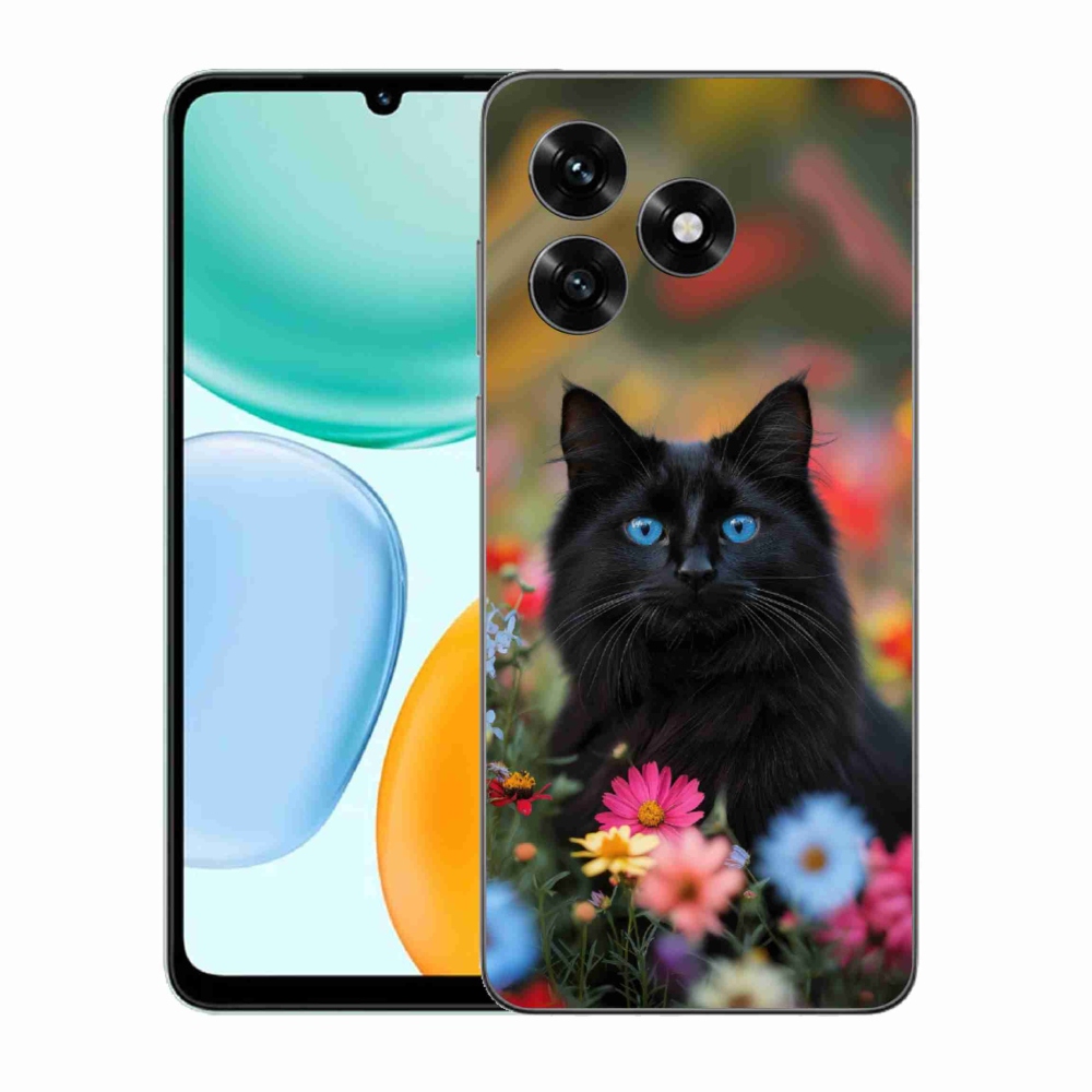 Gelový kryt mmCase na Honor X5c Plus - černé kotě 4
