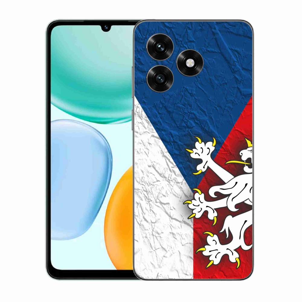 Gelový kryt mmCase na Honor X5c Plus - česká vlajka 1