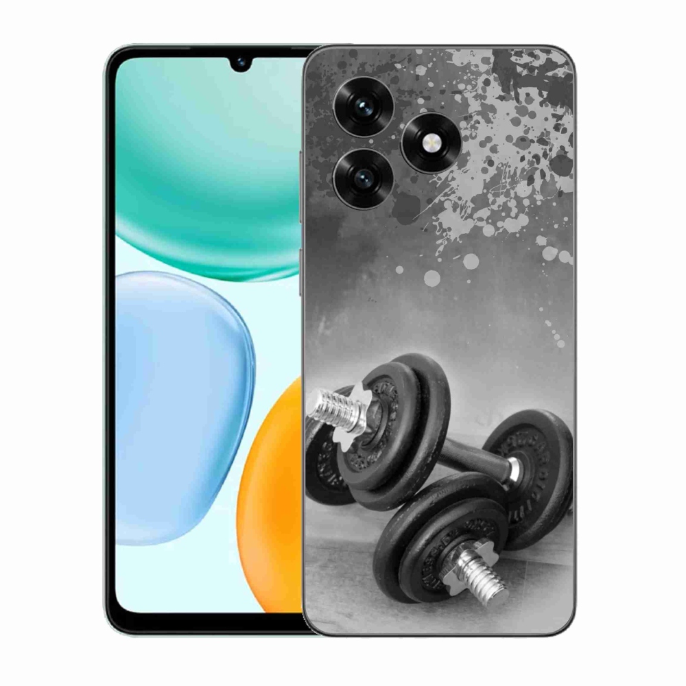 Gelový kryt mmCase na Honor X5c Plus - činky 1