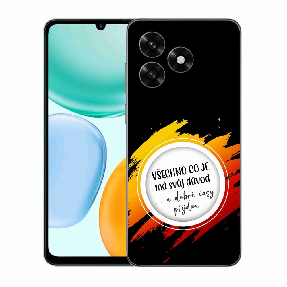 Gelový kryt mmCase na Honor X5c Plus - citát 3 černé pozadí