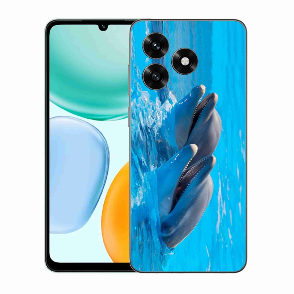 Gelový kryt mmCase na Honor X5c Plus - delfíni