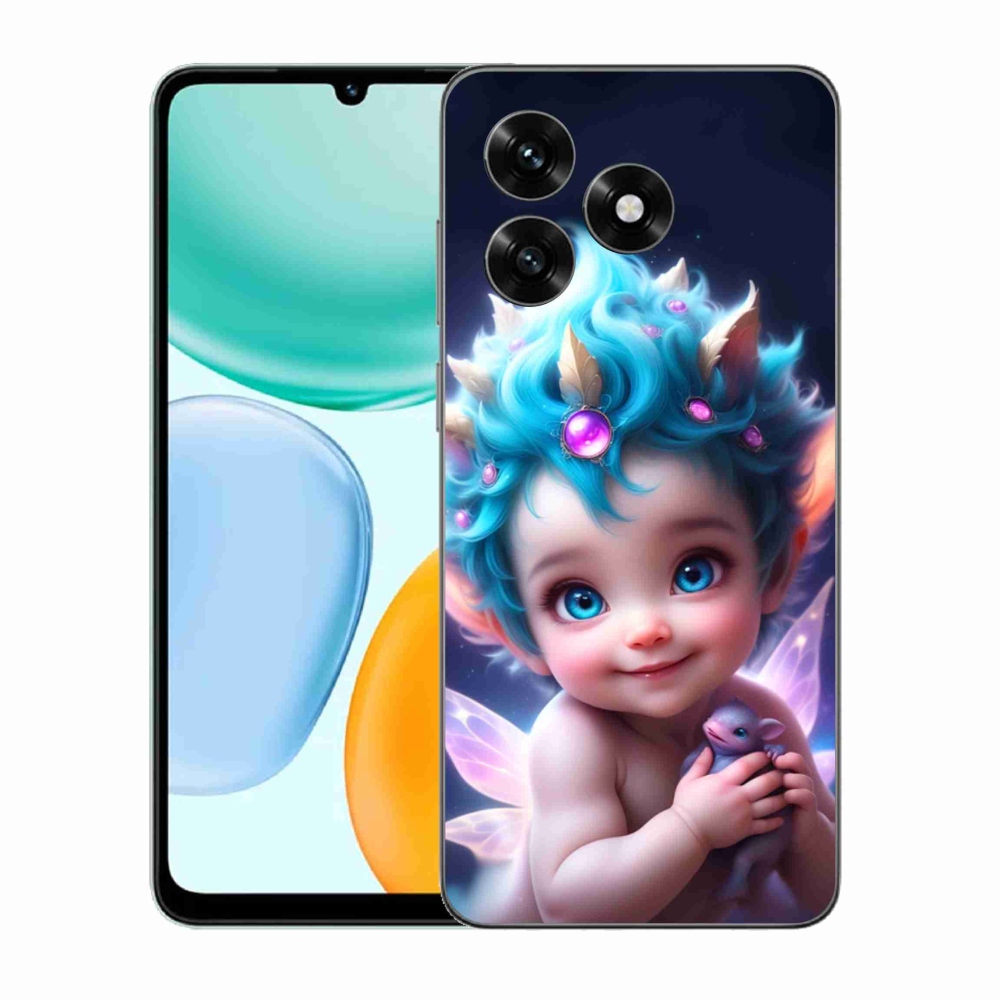 Gelový kryt mmCase na Honor X5c Plus - dítě s motýlími křídly