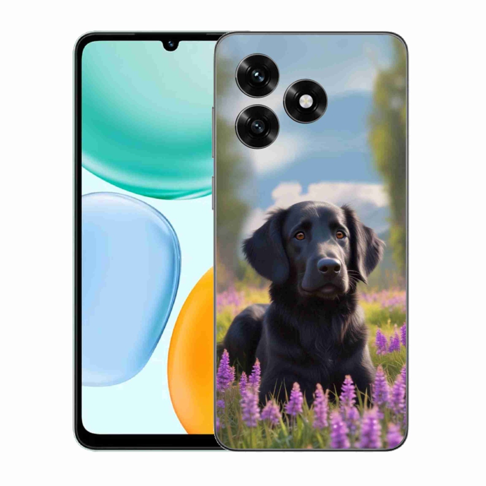 Gelový kryt mmCase na Honor X5c Plus - elegantní černý retrívr