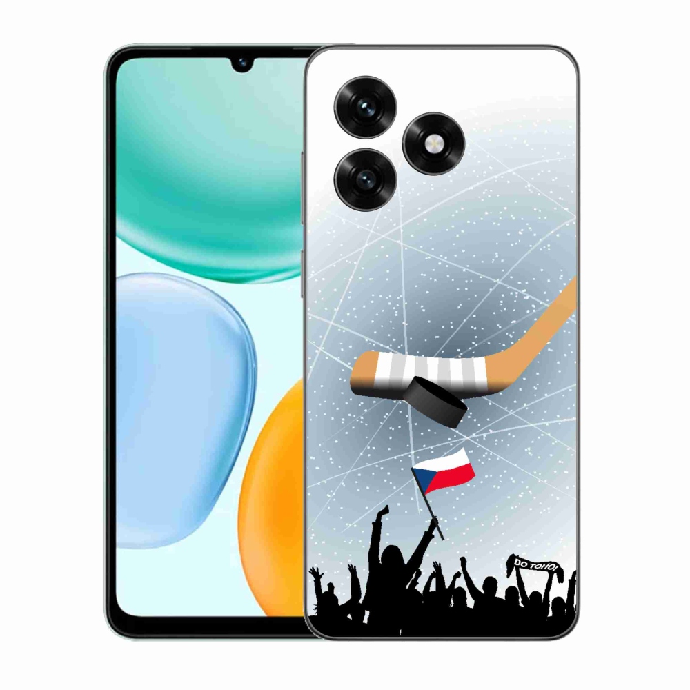 Gelový kryt mmCase na Honor X5c Plus - fanoušci hokeje