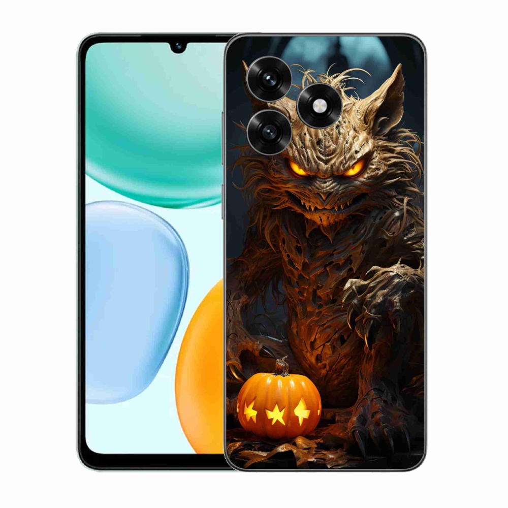 Gelový kryt mmCase na Honor X5c Plus - halloweenská příšera