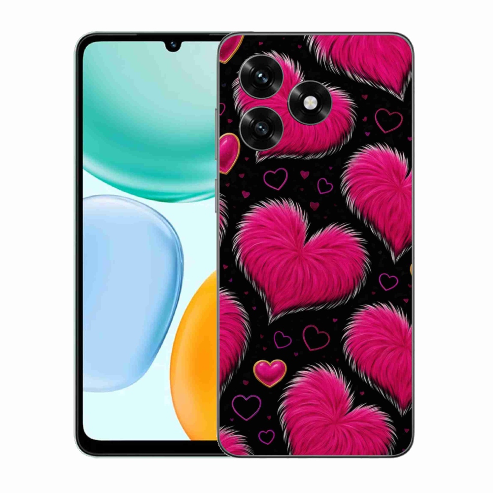 Gelový kryt mmCase na Honor X5c Plus - hebká srdce