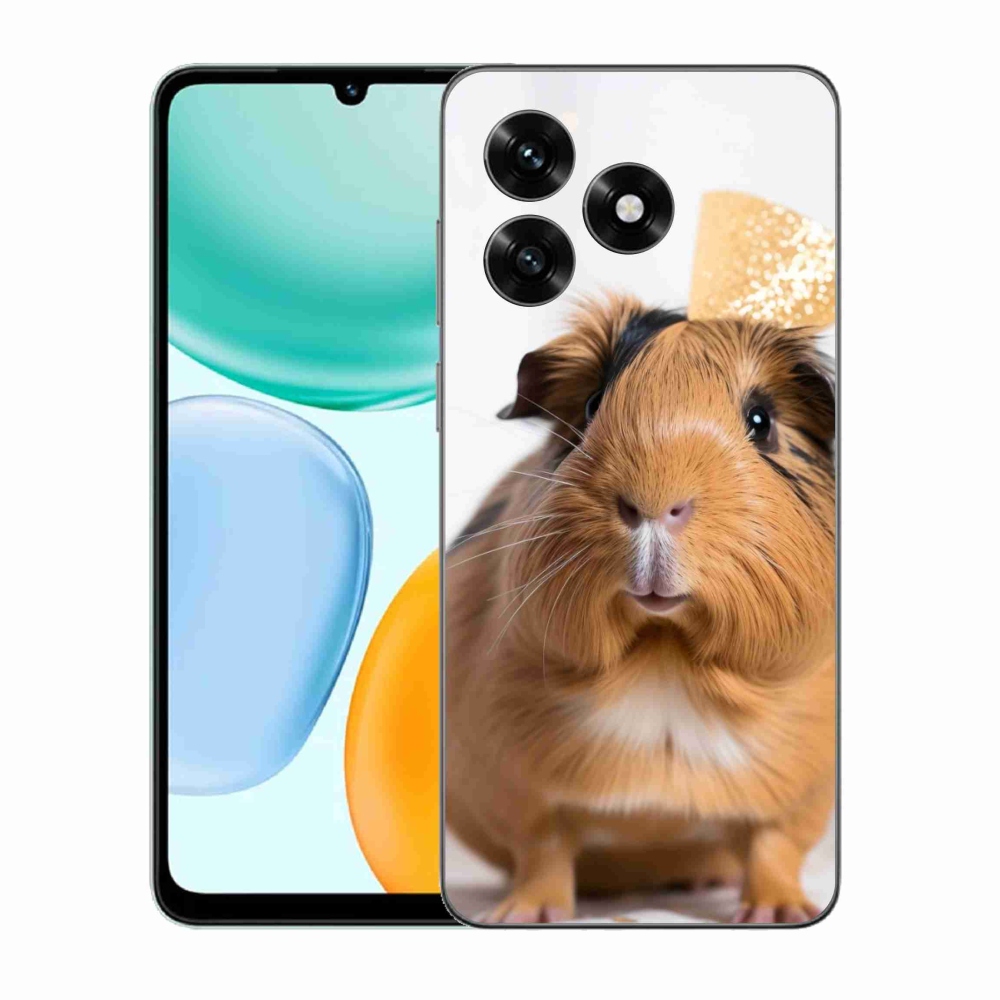 Gelový kryt mmCase na Honor X5c Plus - hnědé morče