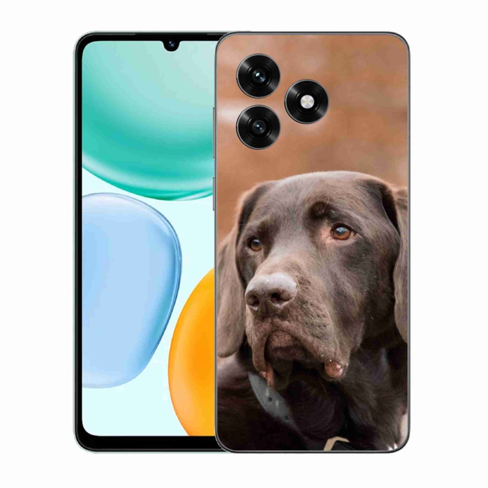 Gelový kryt mmCase na Honor X5c Plus - hnědý labrador