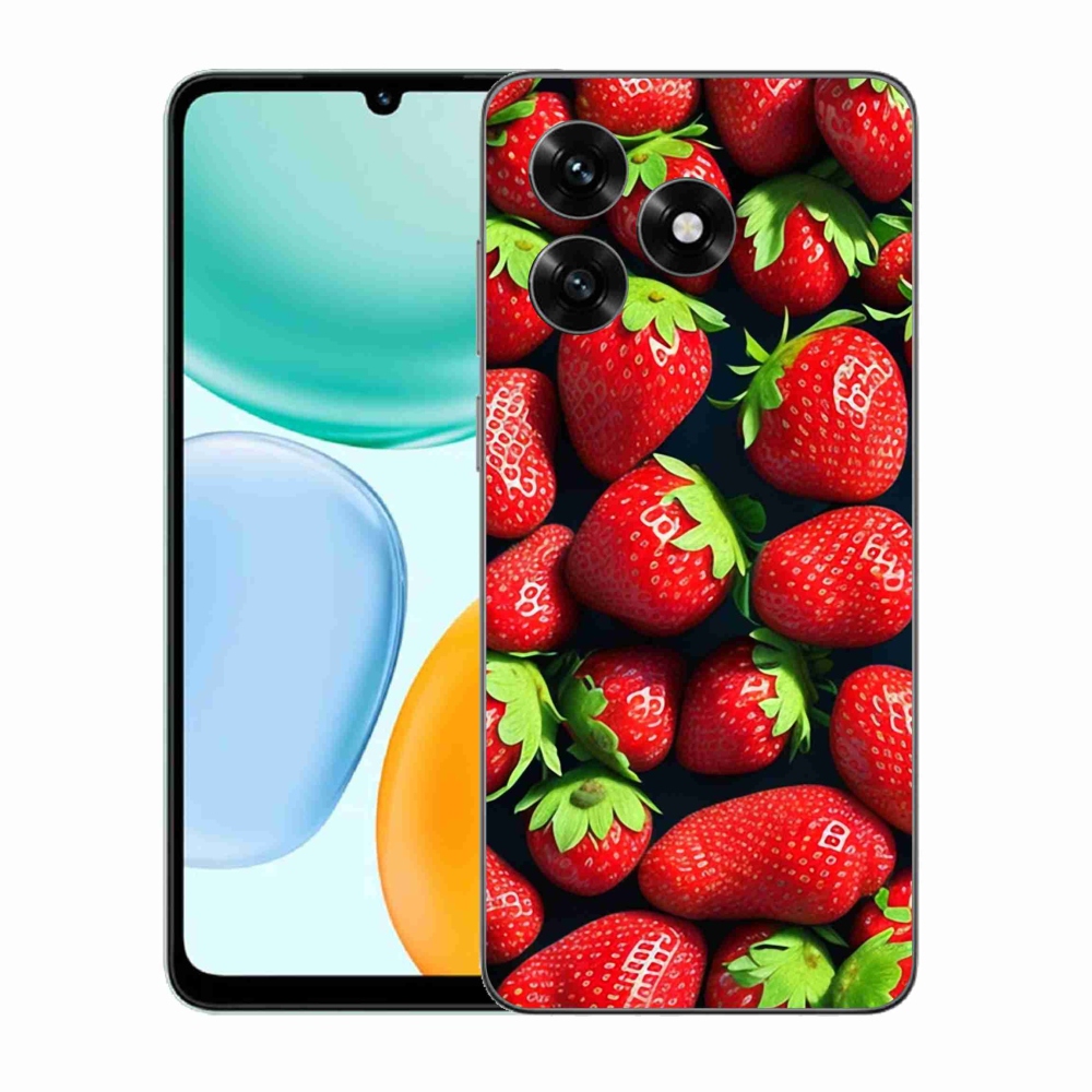 Gelový kryt mmCase na Honor X5c Plus - jahody