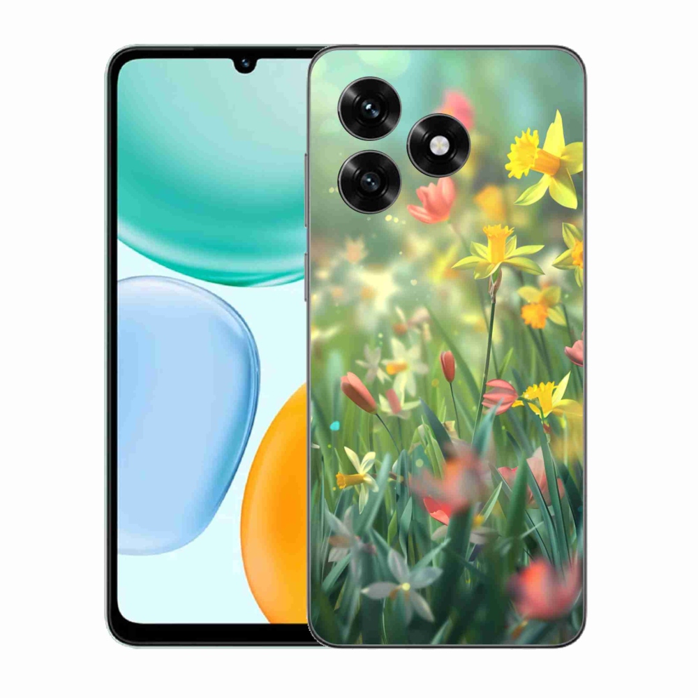 Gelový kryt mmCase na Honor X5c Plus - jarní květy