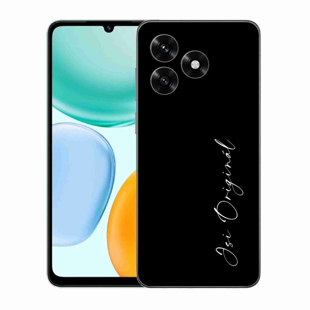 Gelový kryt mmCase na Honor X5c Plus - jsi originál černé pozadí