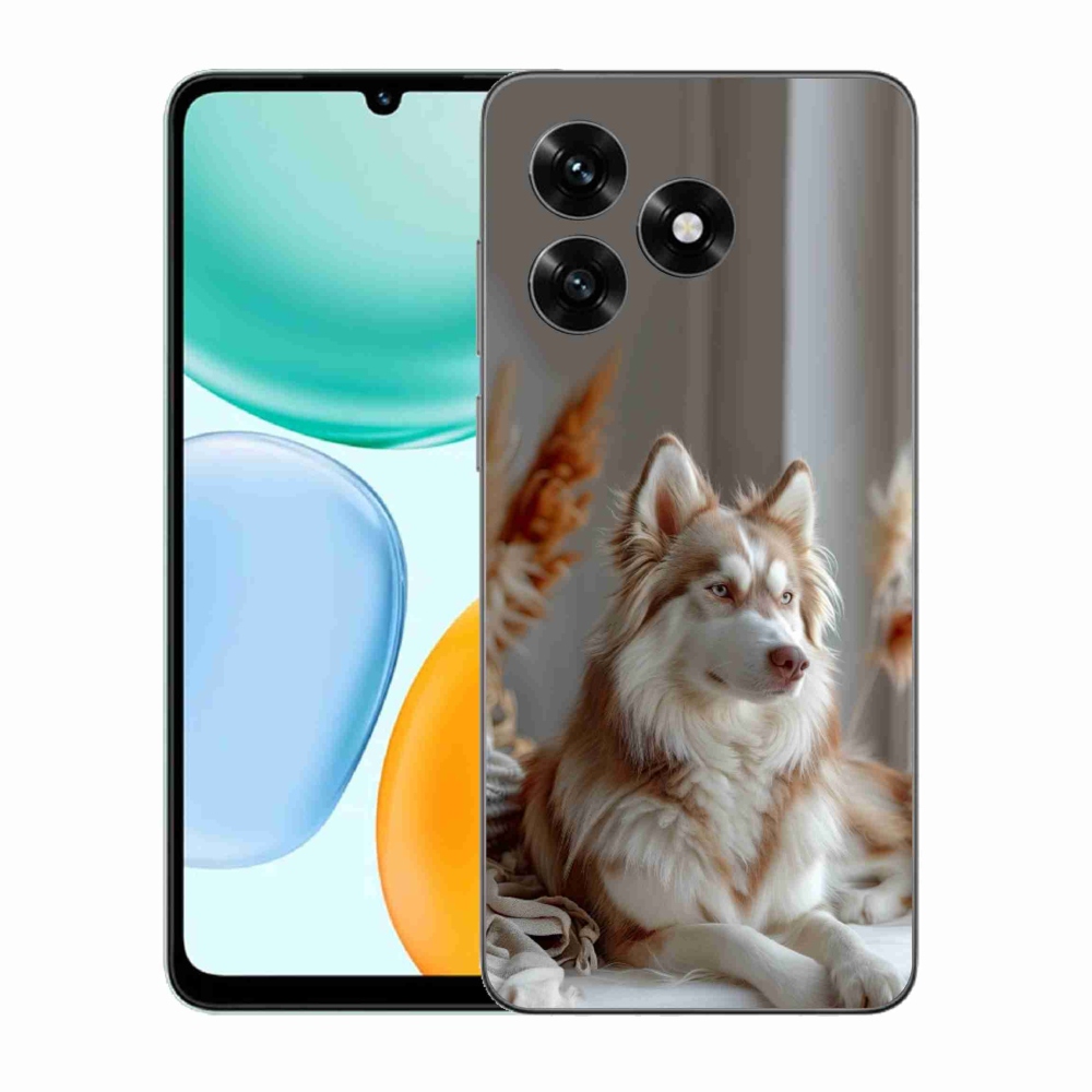 Gelový kryt mmCase na Honor X5c Plus - klidný sibiřský husky