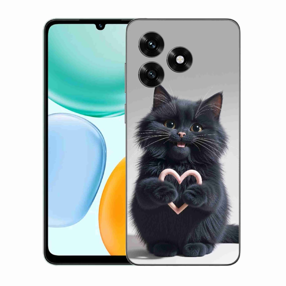 Gelový kryt mmCase na Honor X5c Plus - kočičí láska 3