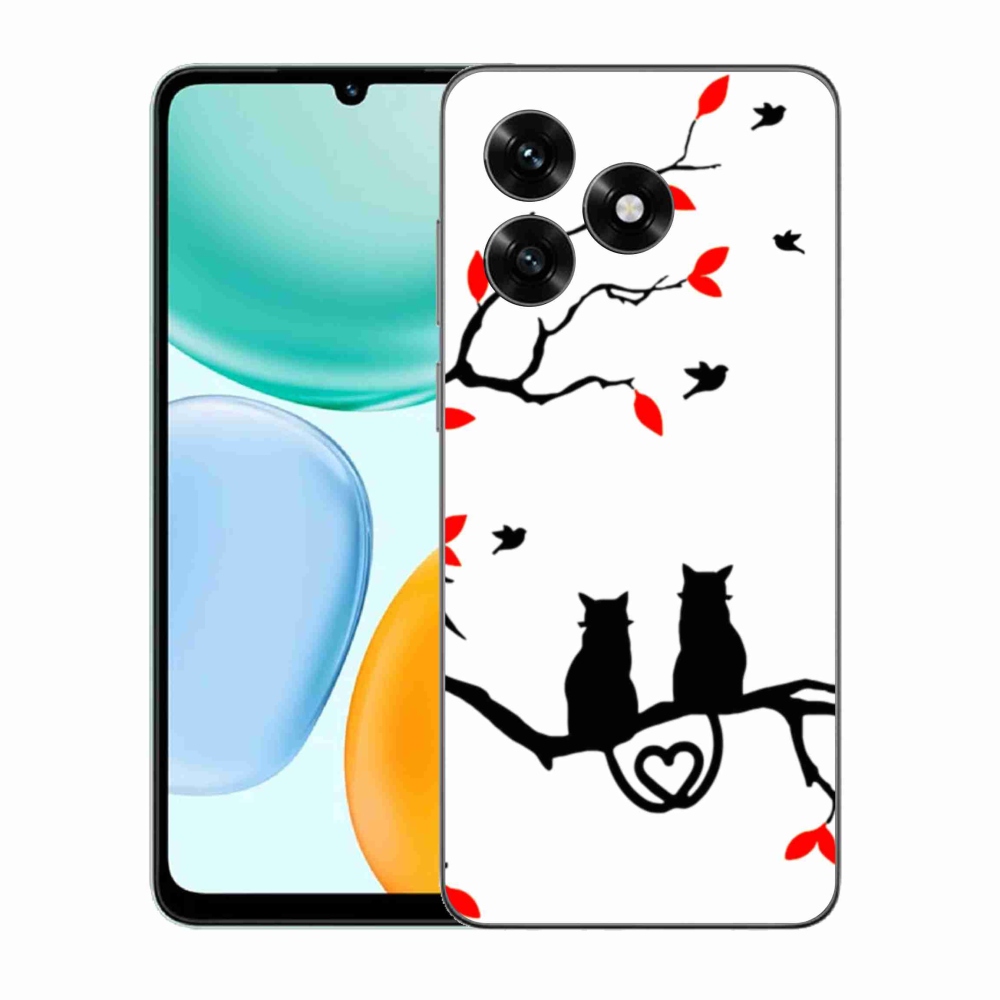 Gelový kryt mmCase na Honor X5c Plus - kočičí láska