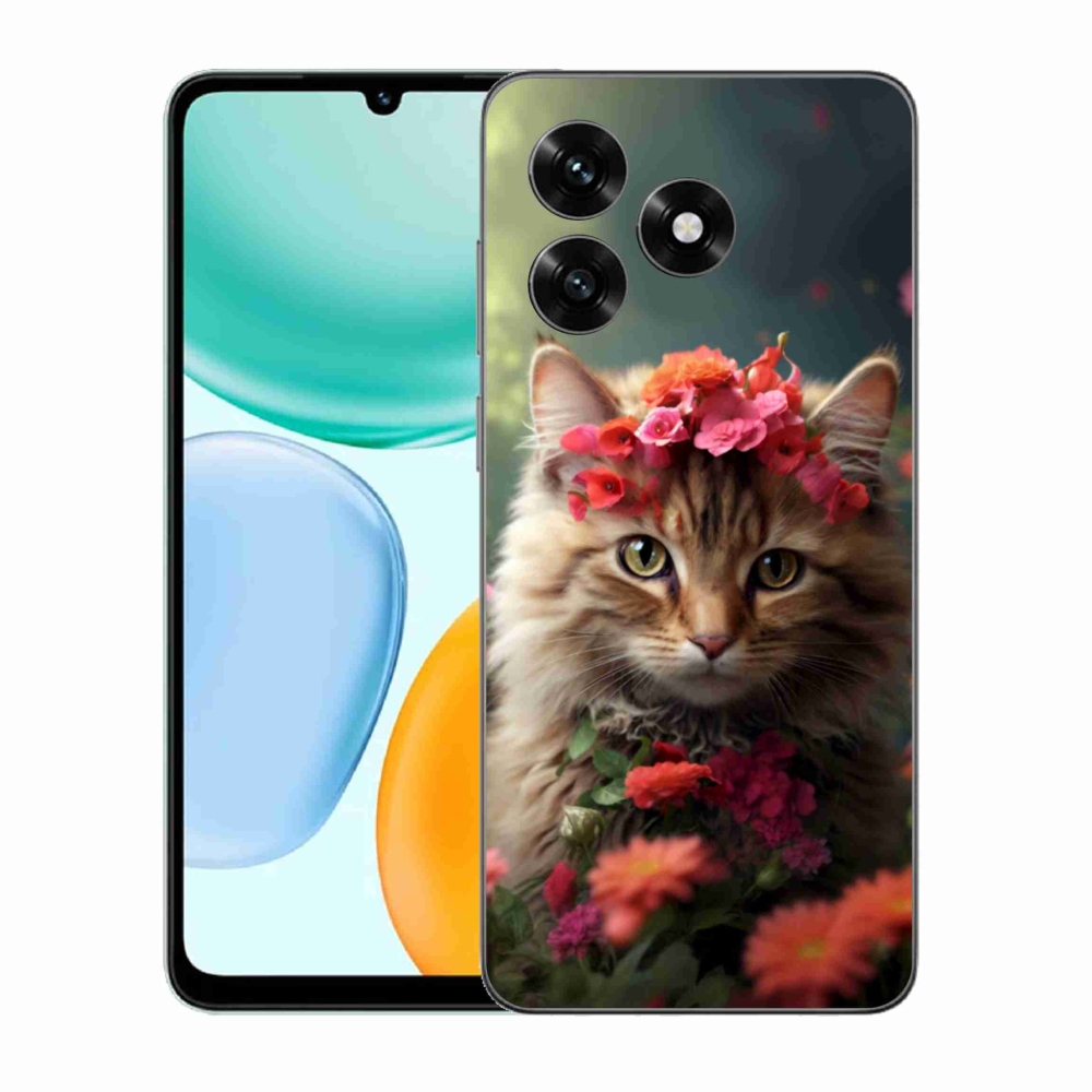Gelový kryt mmCase na Honor X5c Plus - kočíčí princezna